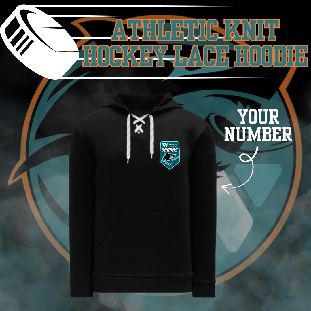 Westland Sharks Hockey Lace Hoodie