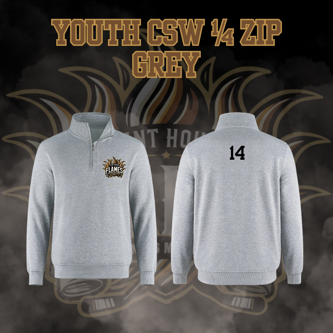 U15 Flint House Flames Hockey Youth 1/4 Zip