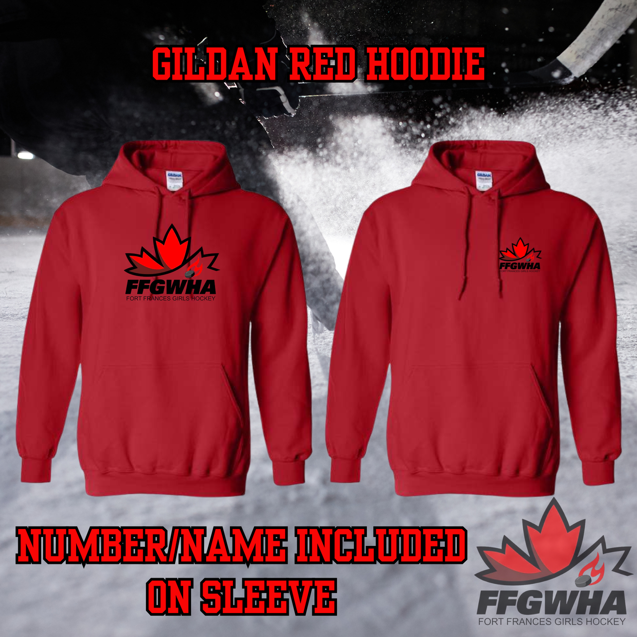 Youth Gildan Embroidered FFGWHA Hoodie