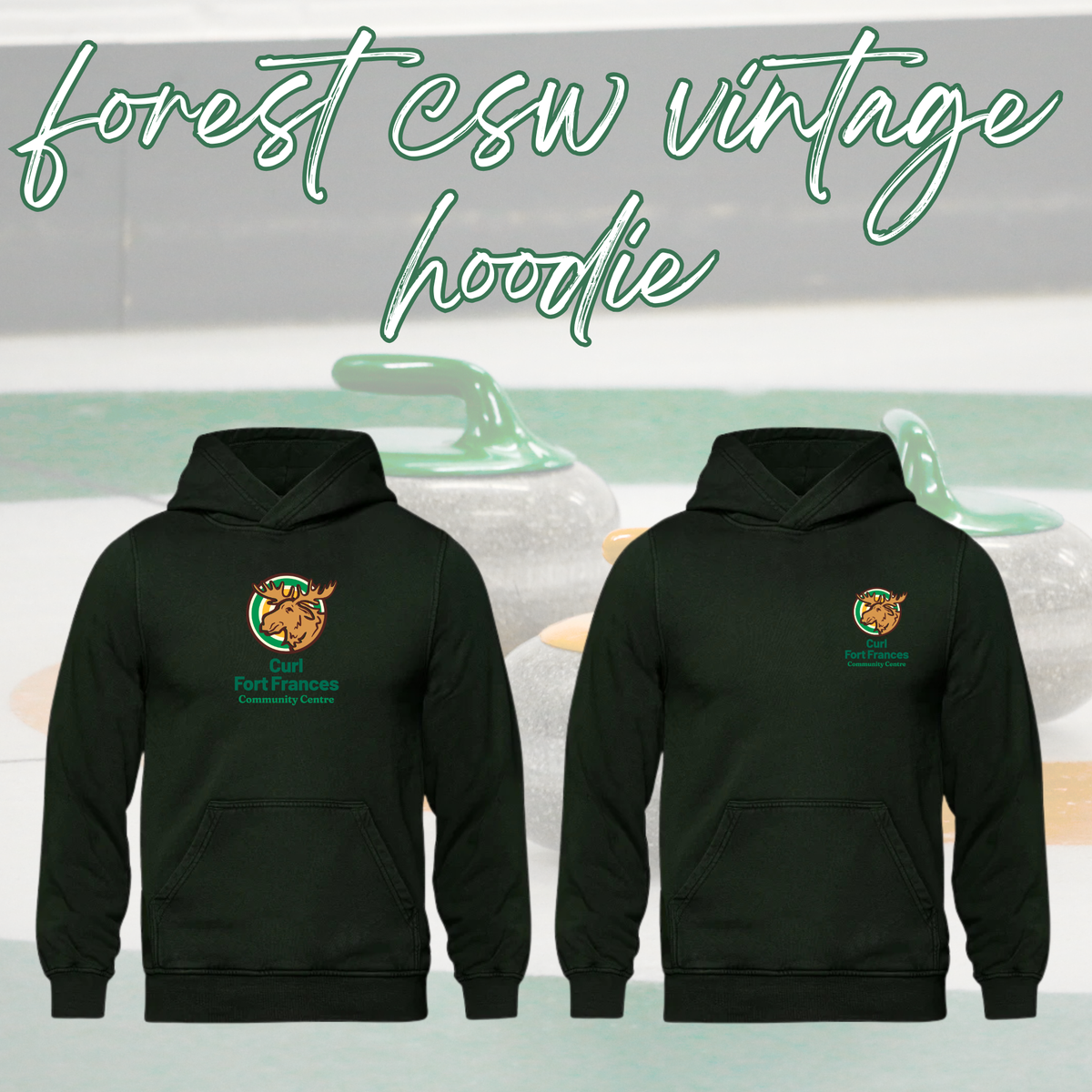 Curl Fort Frances Community Center CSW Vintage Hoodie