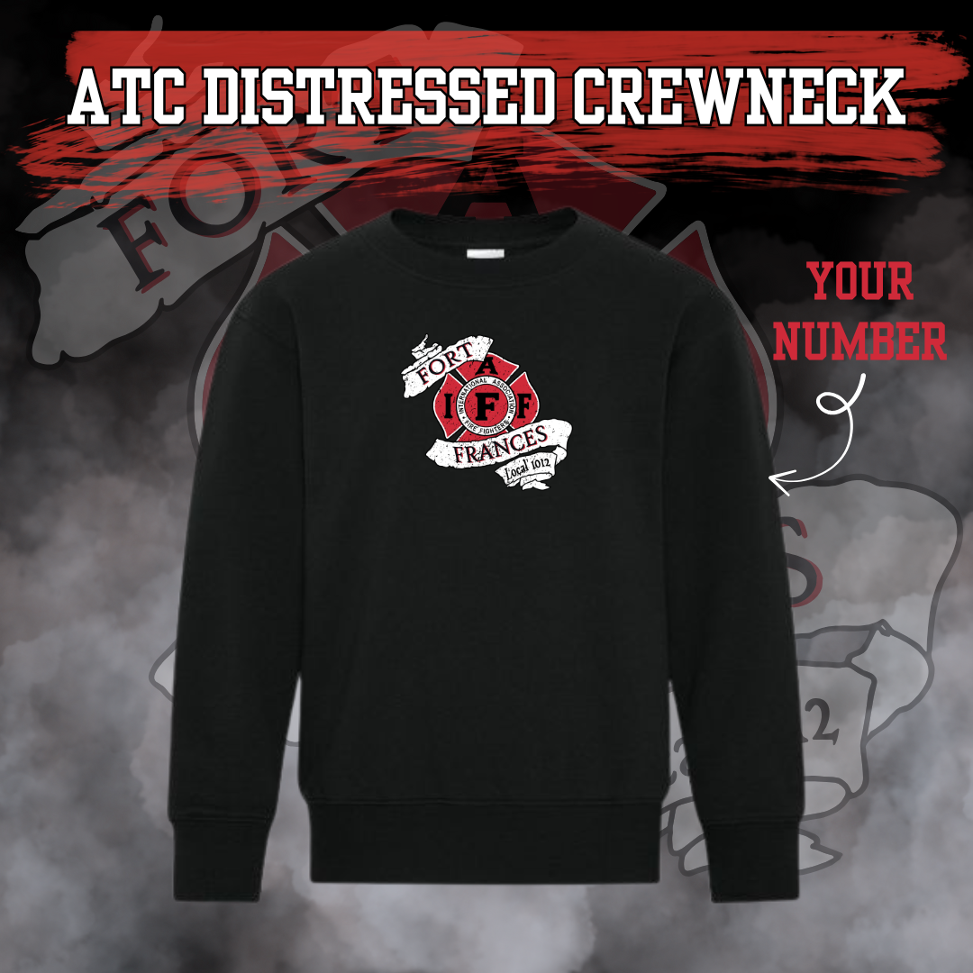 Fort Frances Firemen Hockey ATC Embroidered Crewneck