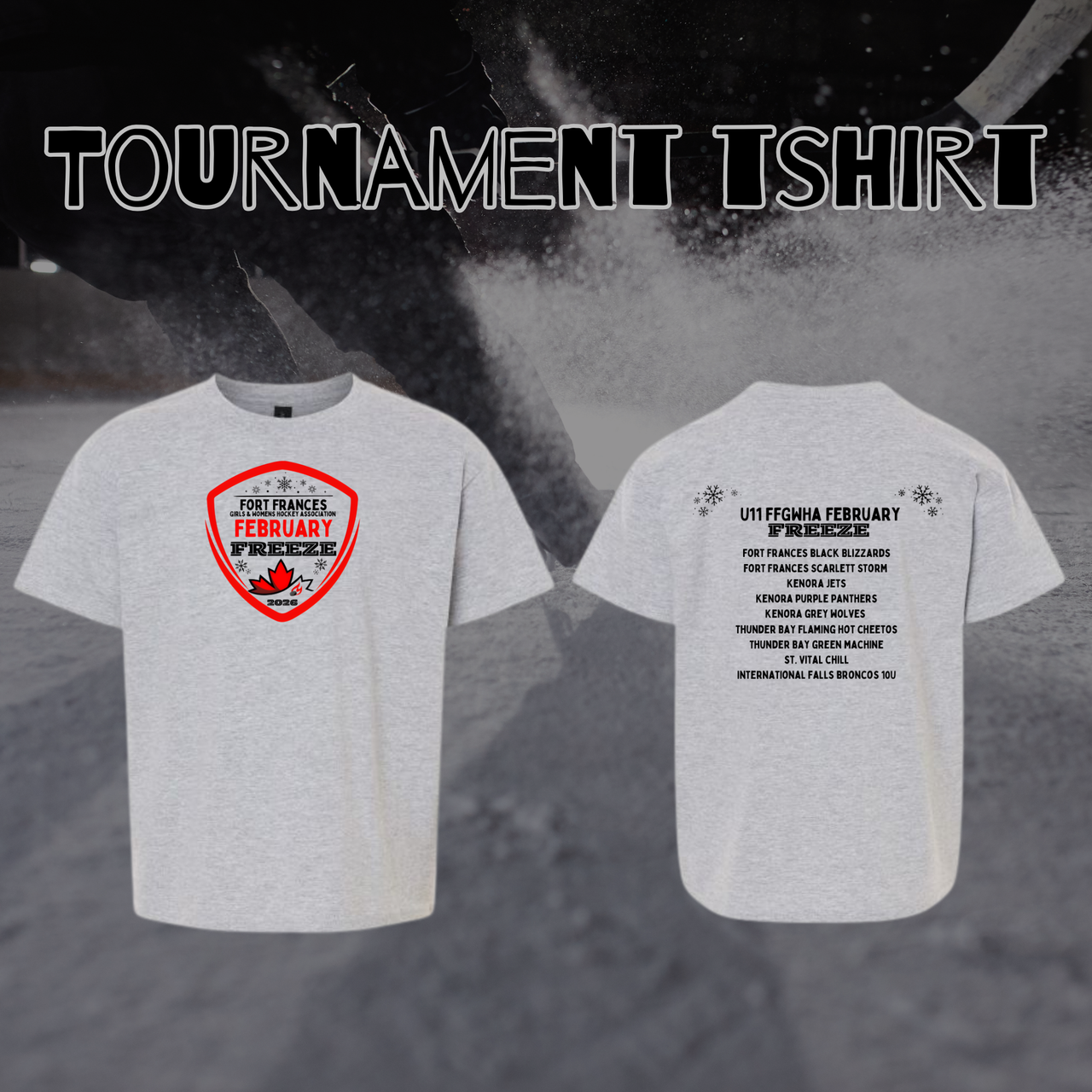 U11 FFGWHA February Freeze Tshirt