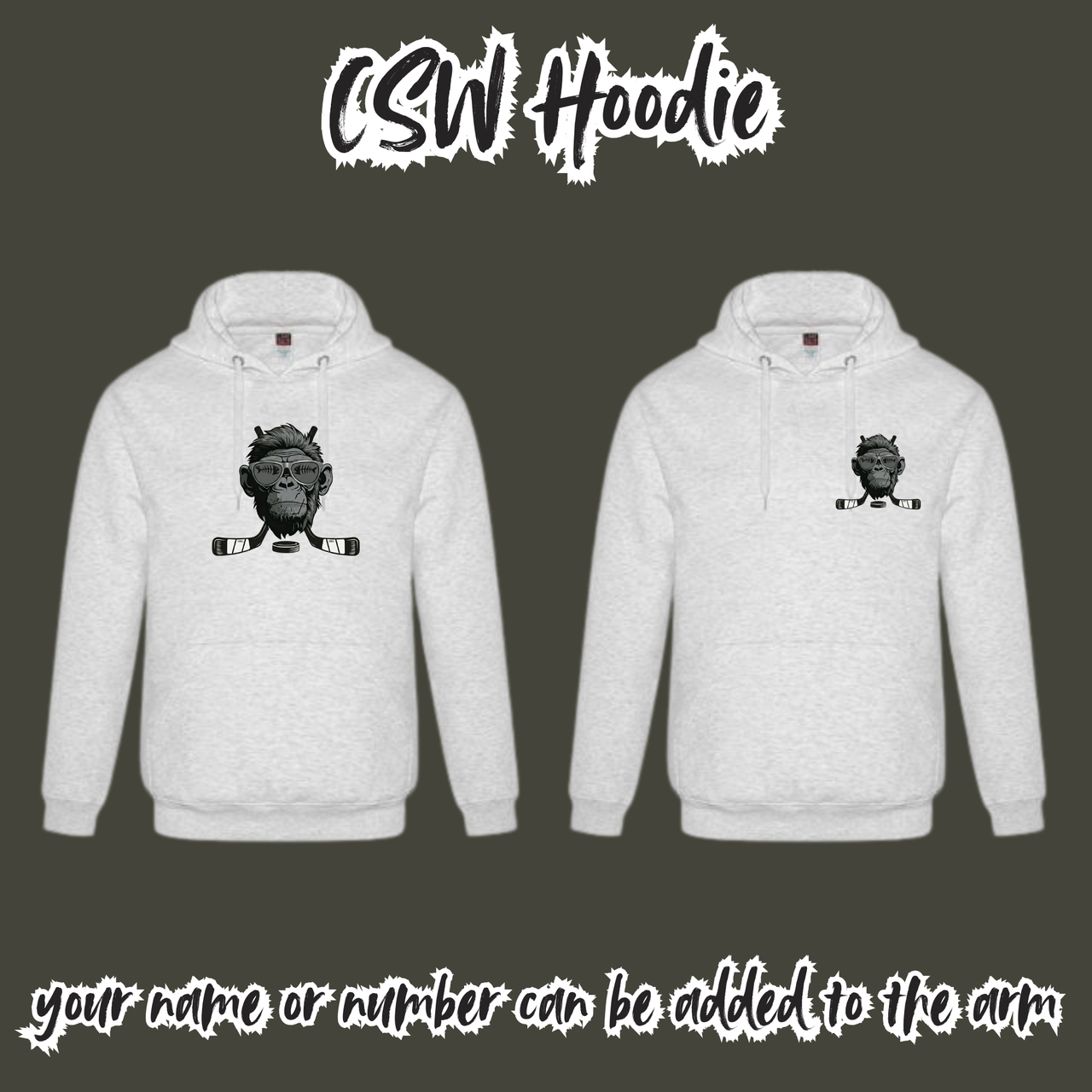Bass Monkey CSW Embroidered Hoodie