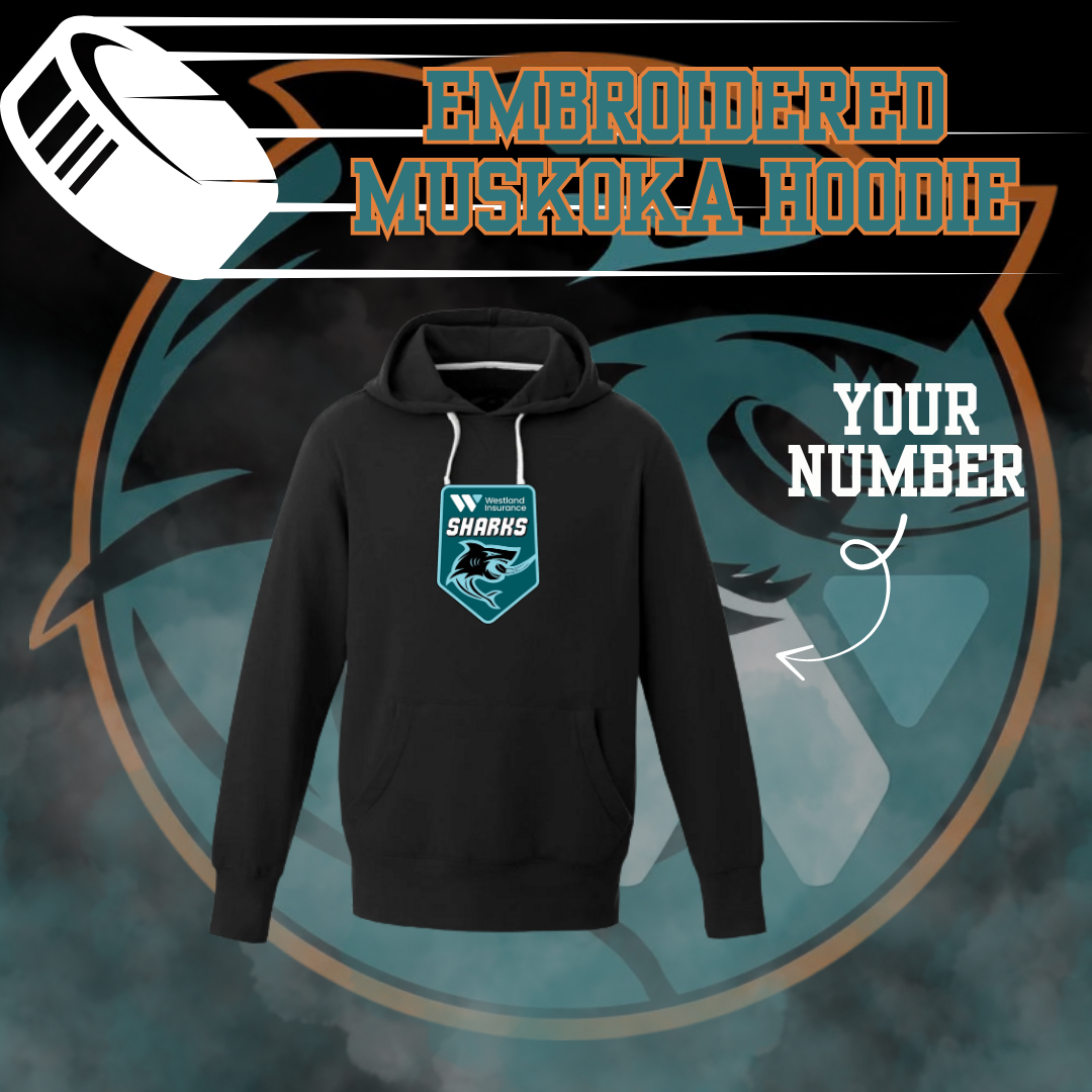 Westland Sharks Embroidered Muskoka Hoodie