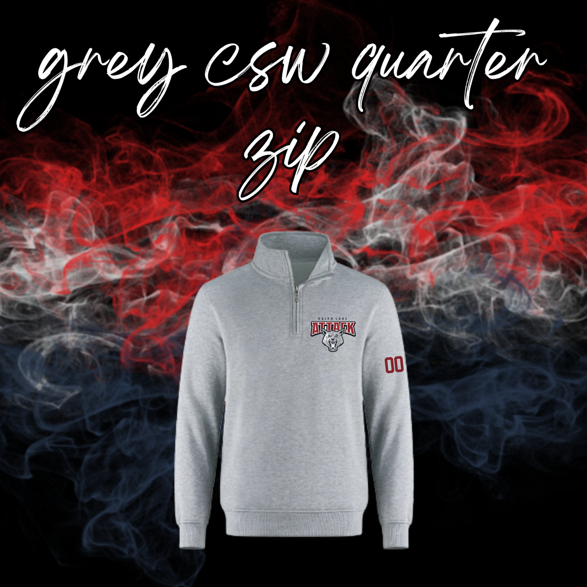 Rainy Lake Attack CSW Embroidered Quarter Zip