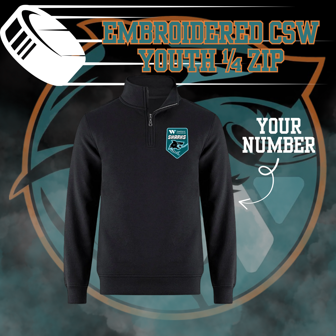 Westland Sharks Hockey Youth 1/4 Zip