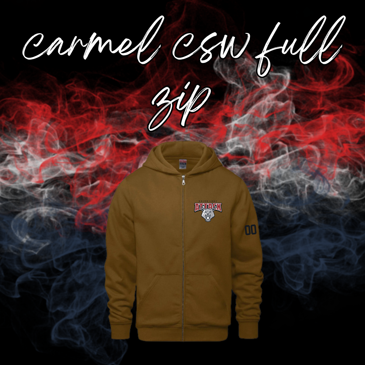 Rainy Lake Attack CSW Embroidered Full Zip