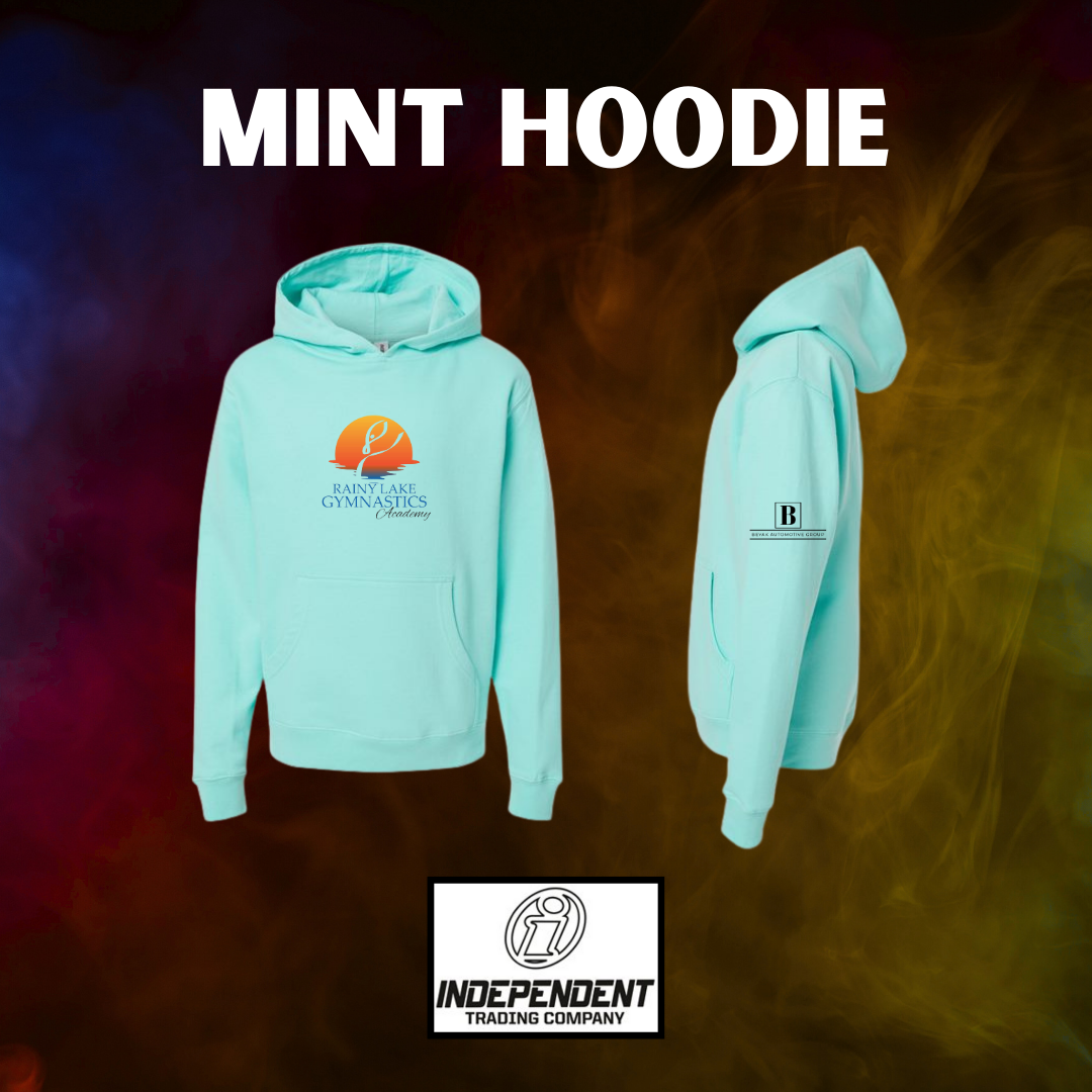 Rainy Lake Gymnastics Mint Hoodie