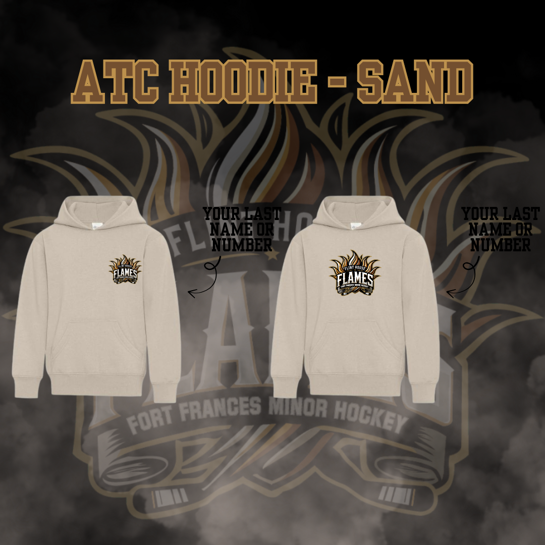 U15 Flint House Flames Hockey Sand ATC Hoodie