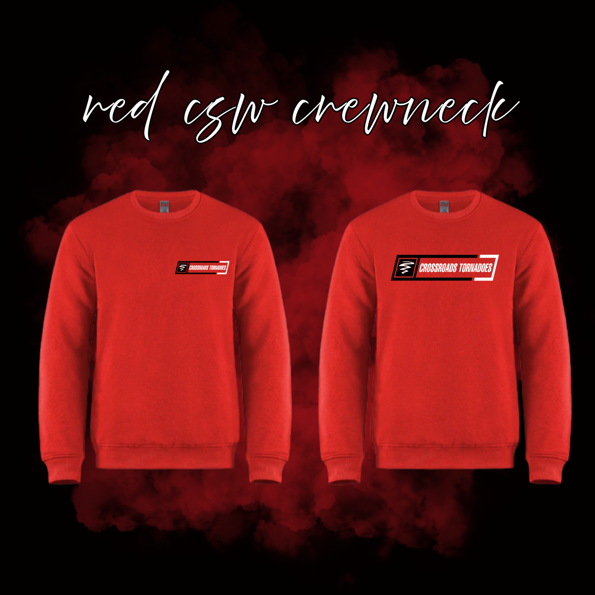 Crossroads Tornadoes Embroidered CSW Crewneck