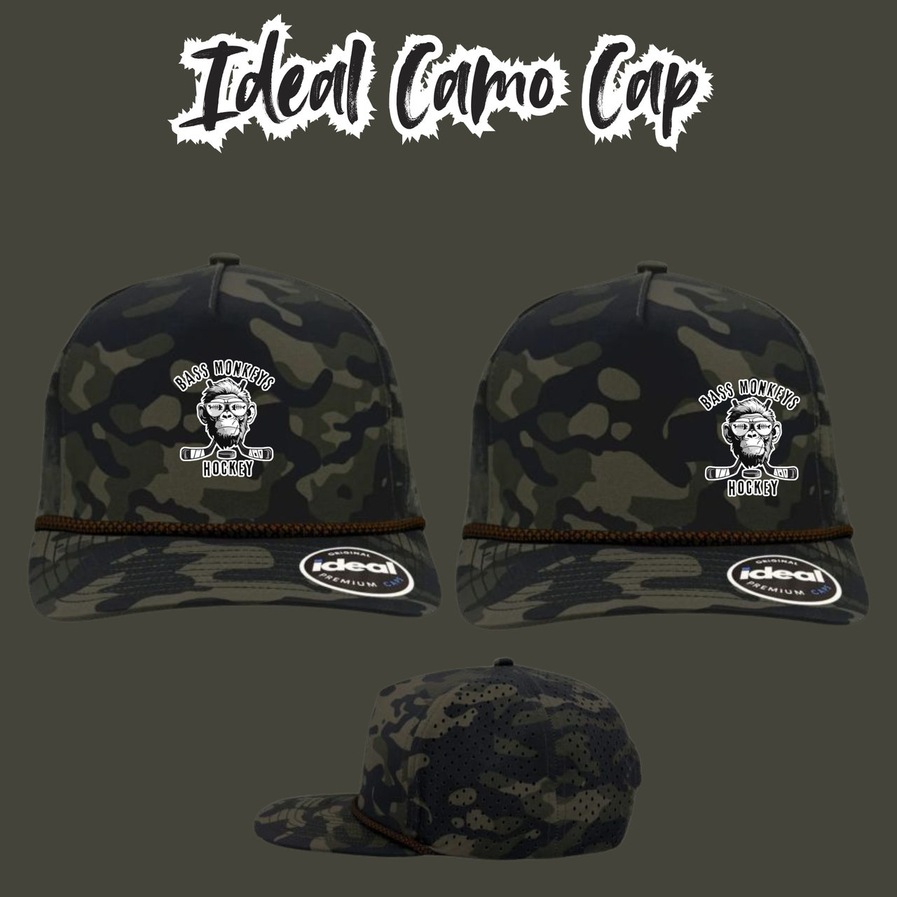 Bass Monkey Camo Rope Hat