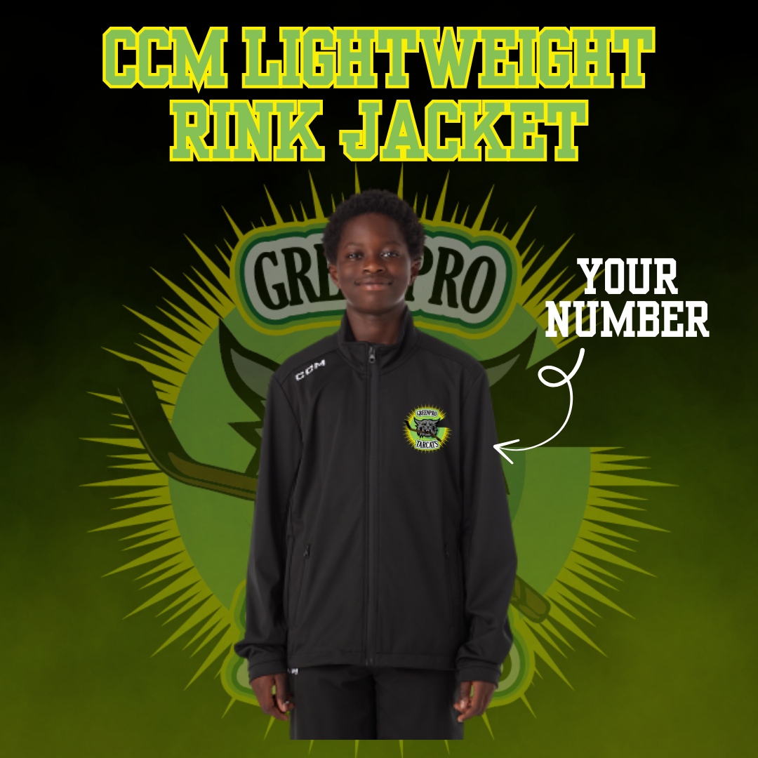 Green Pro TARCATS Hockey CCM lightweight Rink Jacket