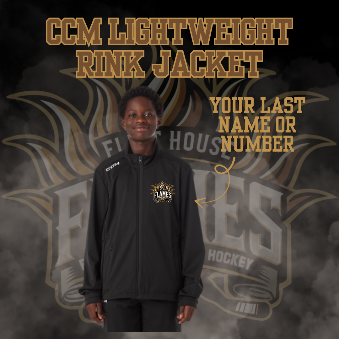 U15 Flint House Flames Hockey CCM lightweight Rink Jacket