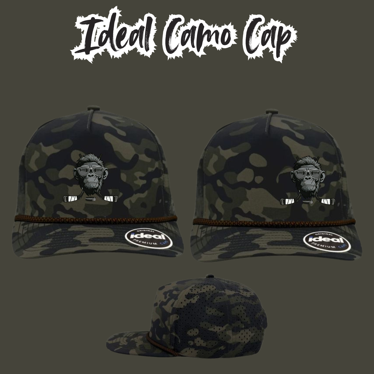 Bass Monkey Camo Rope Hat