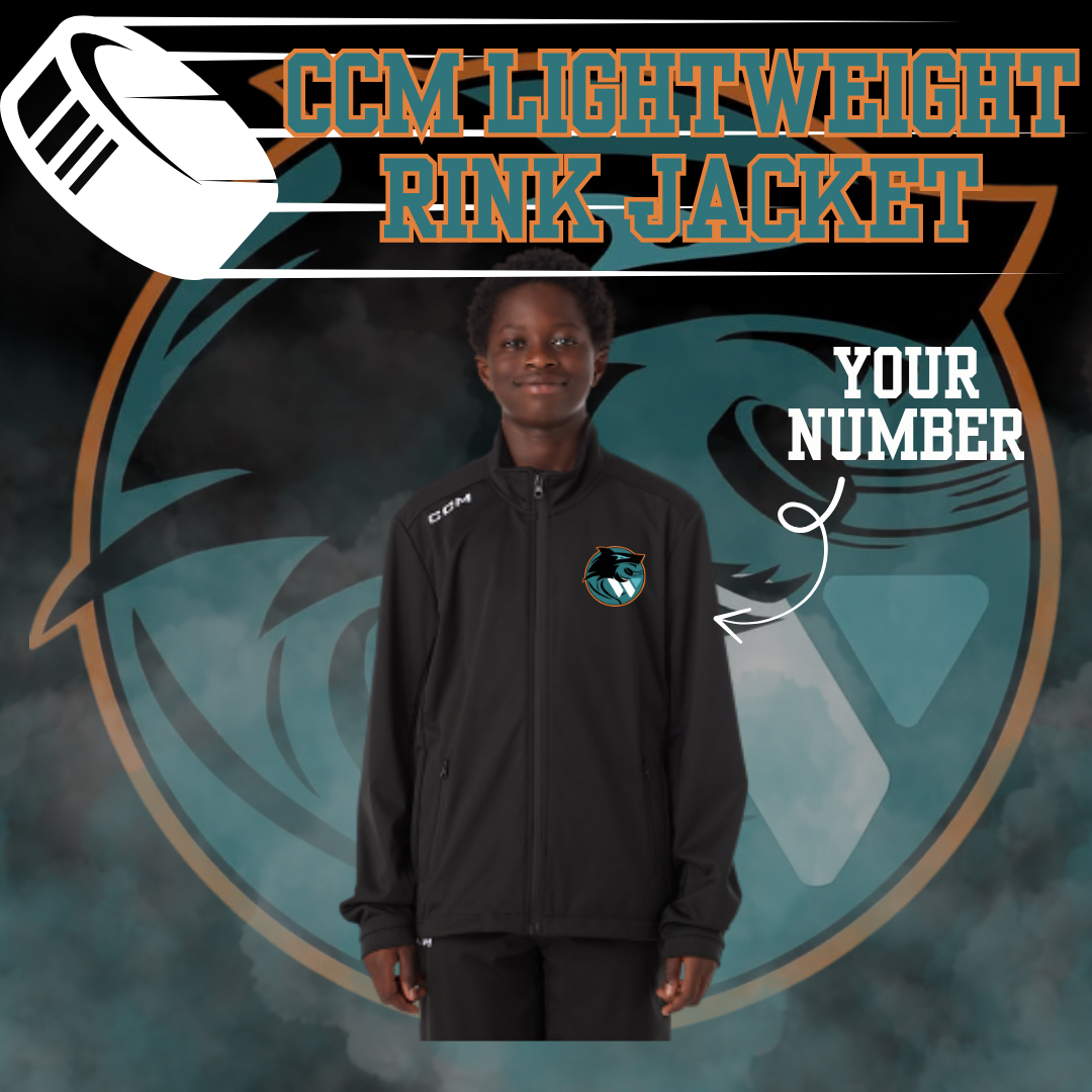 Westland Sharks Hockey CCM lightweight Rink Jacket