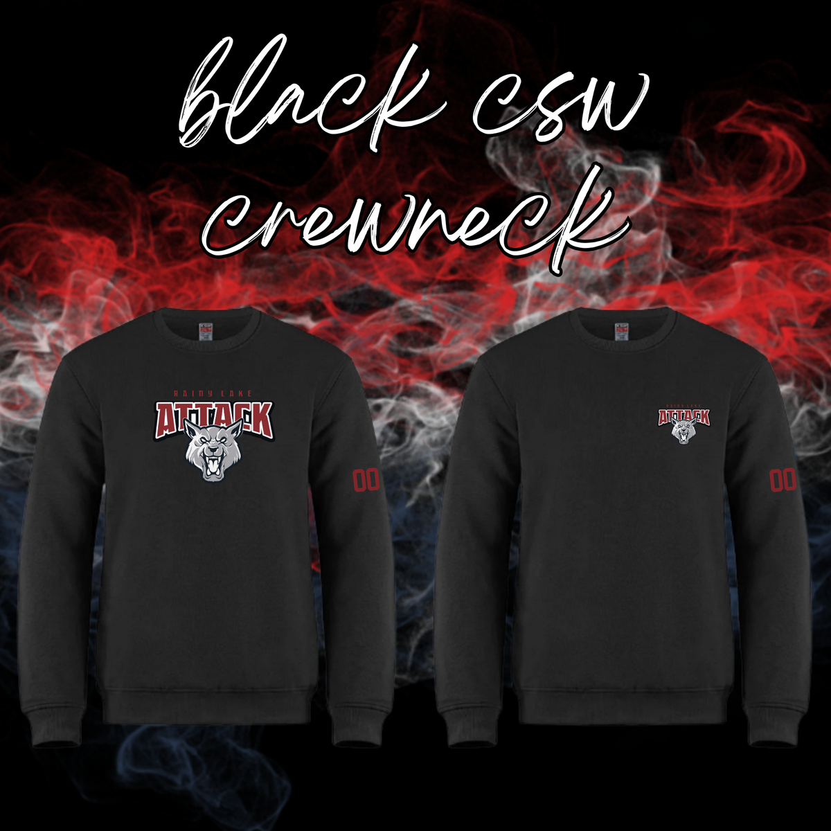 Rainy Lake Attack CSW Embroidered Crewneck