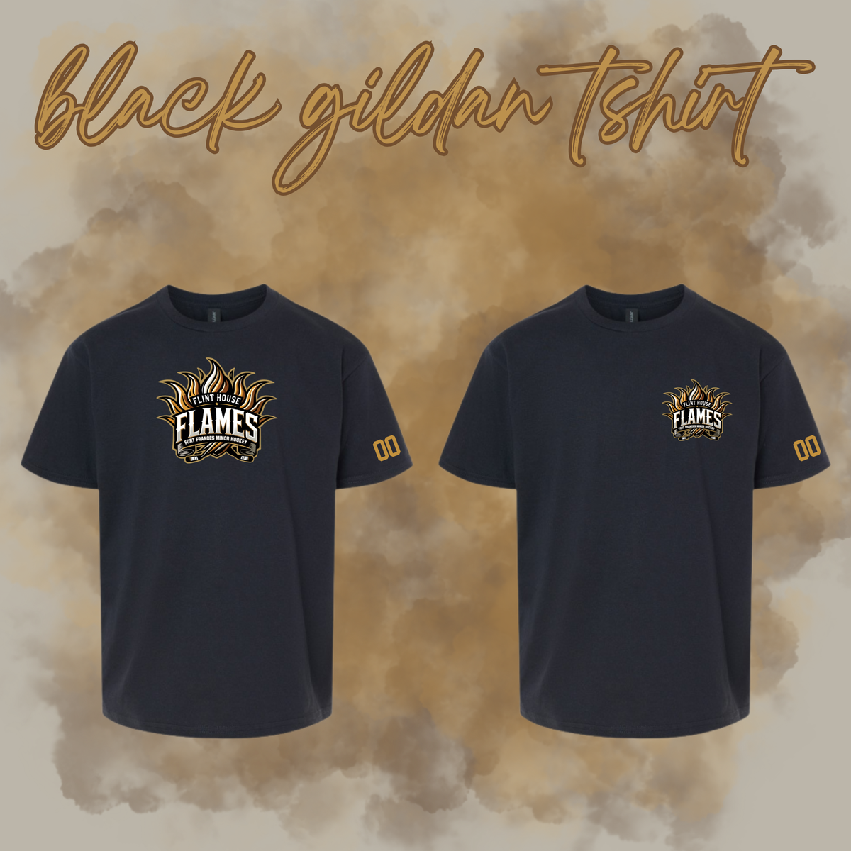 Flint House Flames Gildan Tshirt