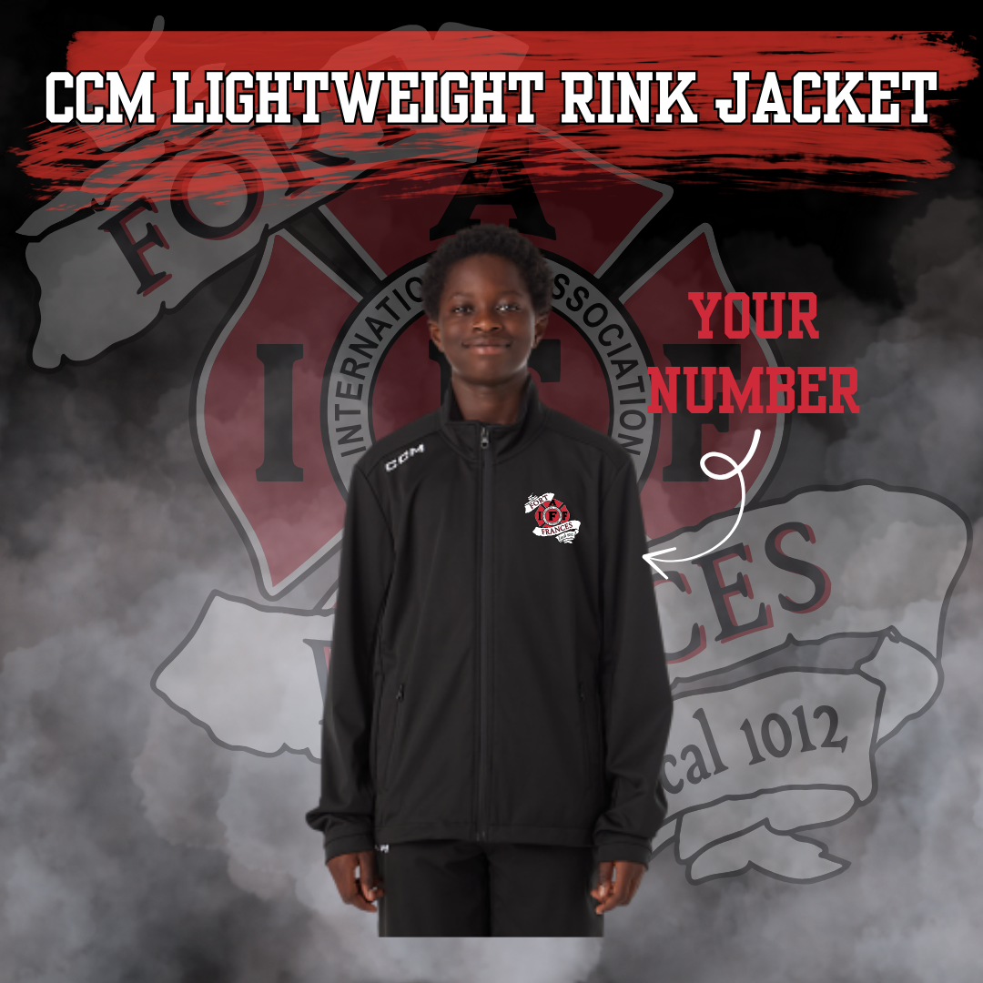 Fort Frances Firemen Hockey CCM lightweight Rink Jacket