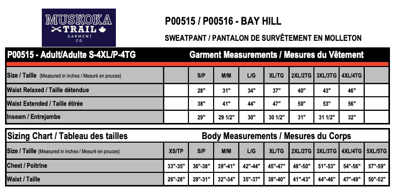 St.Patrick School Muskoka Joggers