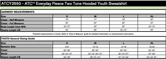 ATC Two Tone Embroidered FFGWHA Hoodie