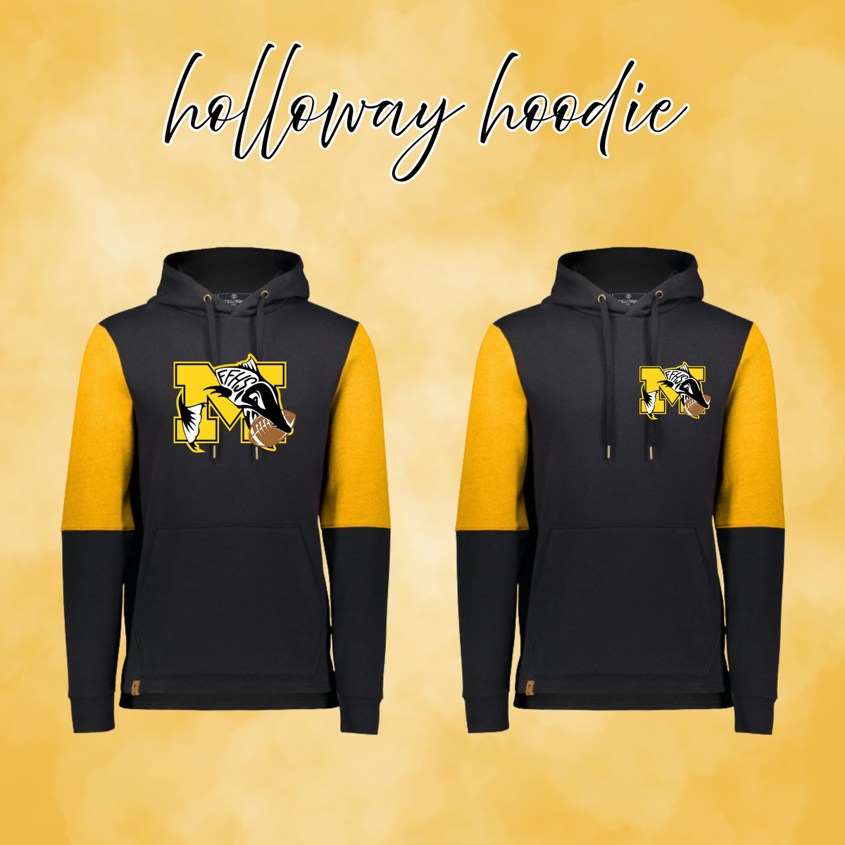 Muskies Football Russell Embroidered Holloway Hoodie
