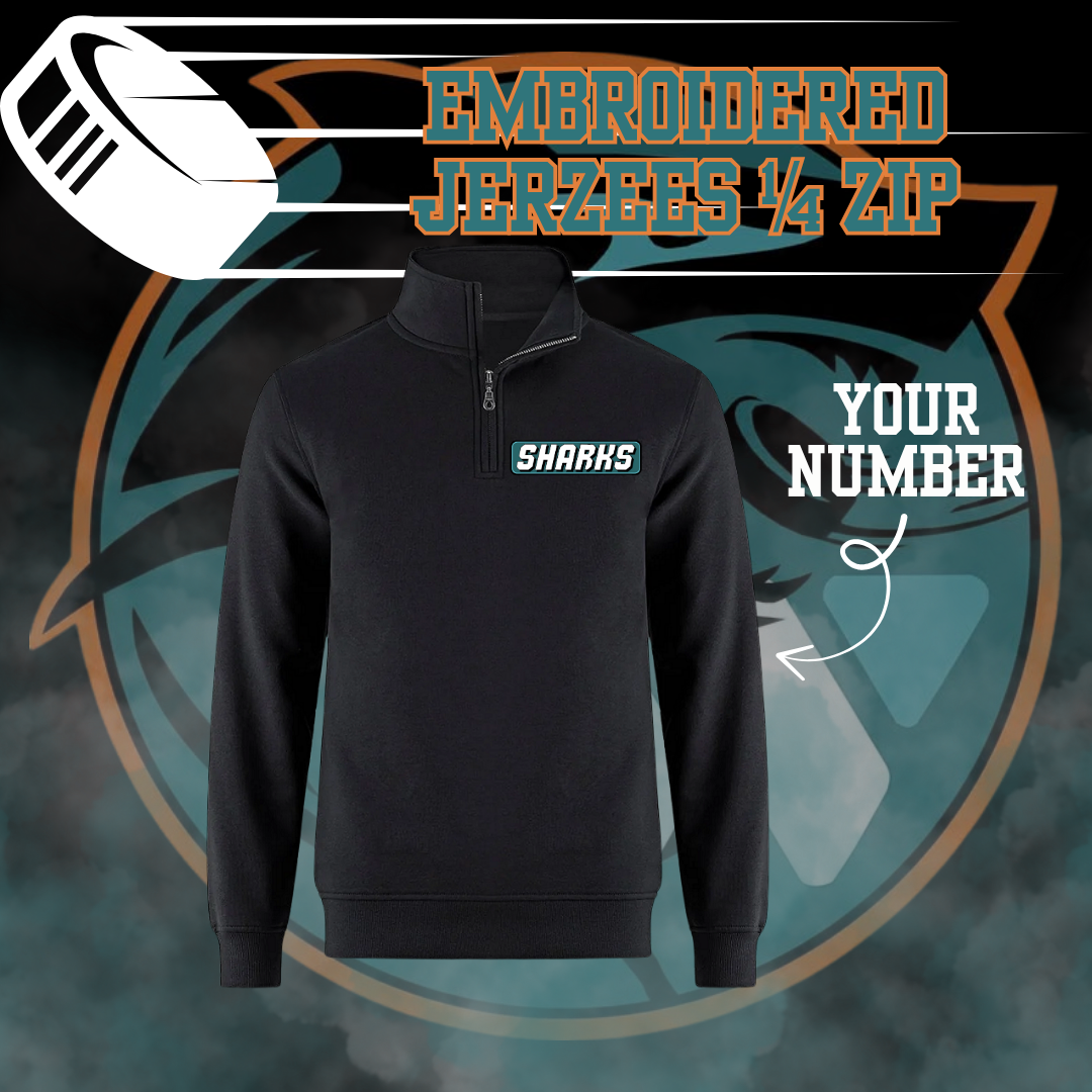 Westland Sharks Hockey Adult 1/4 Zip