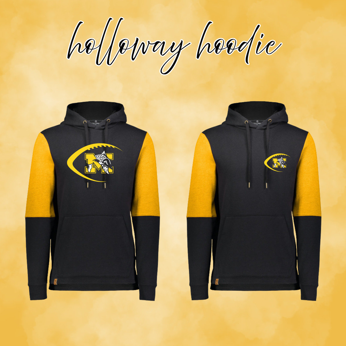 Muskies Football Russell Embroidered Holloway Hoodie