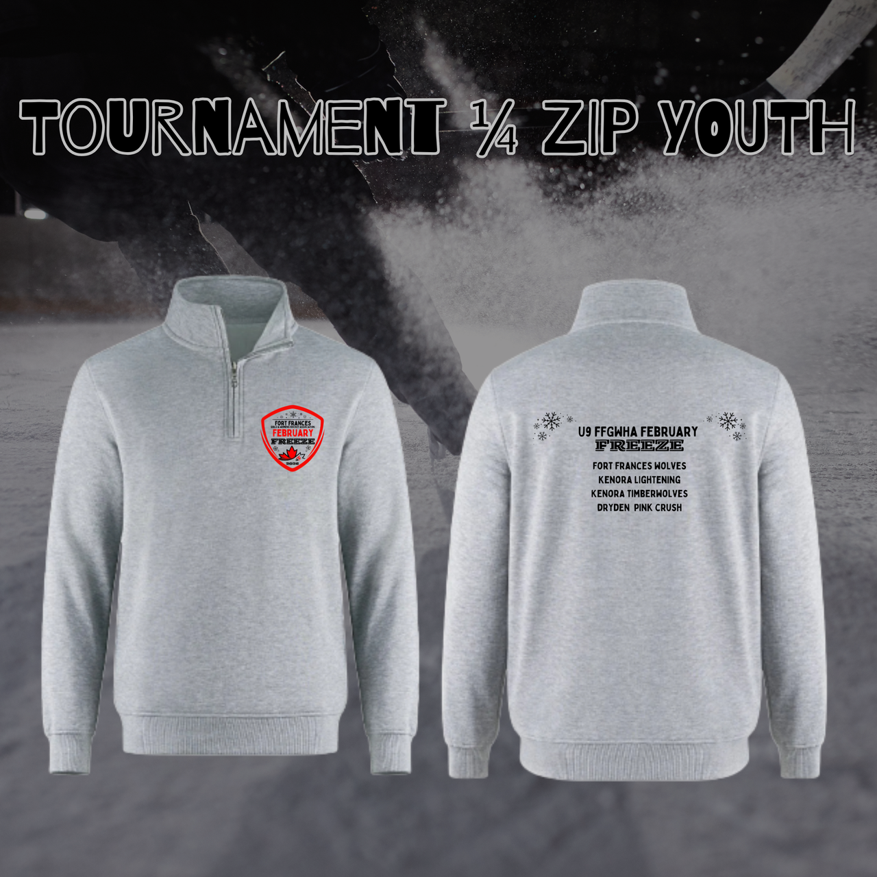 FFGWHA February Freeze Youth 1/4 Zips