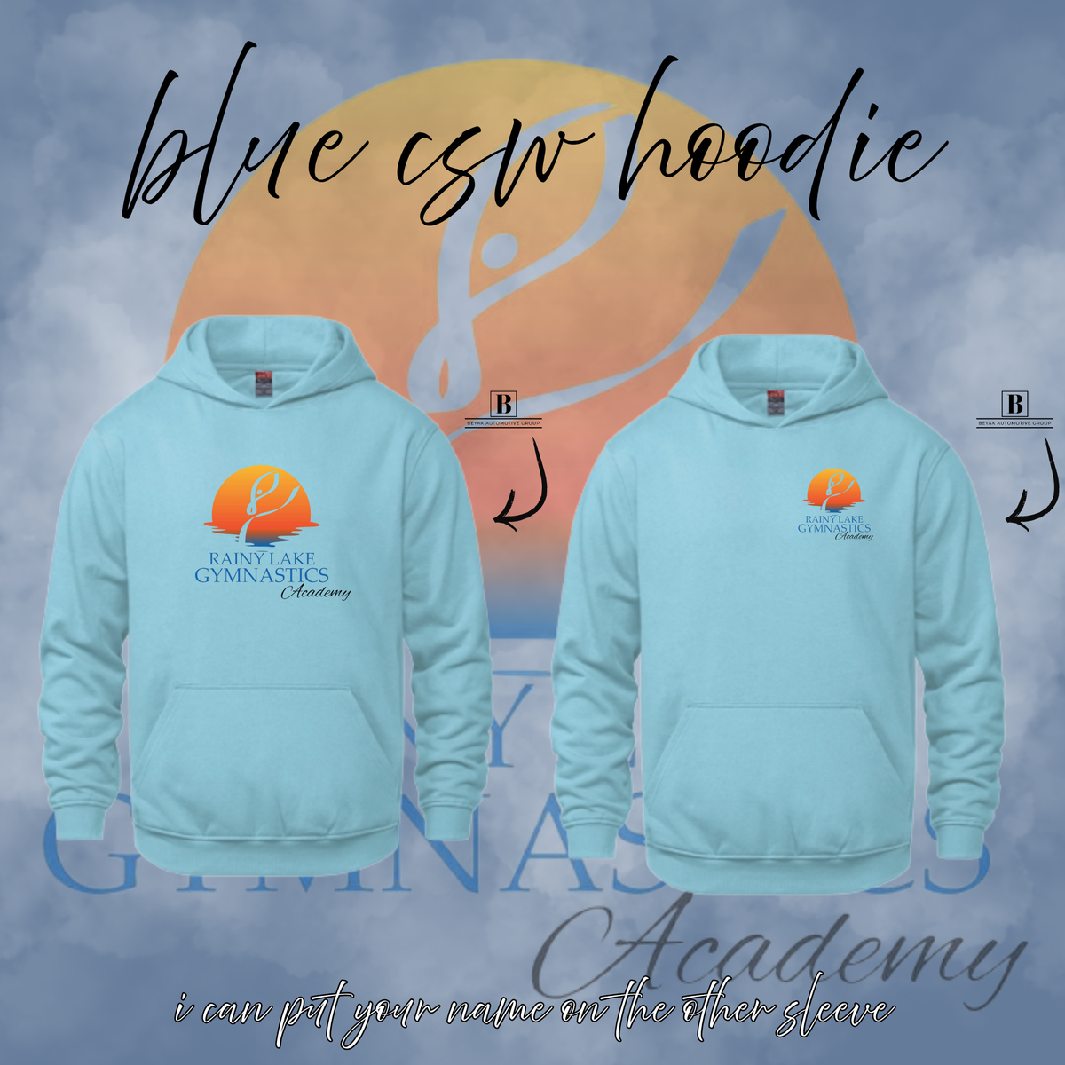 Rainy Lake Gymnastics CSW Embroidered Hoodie
