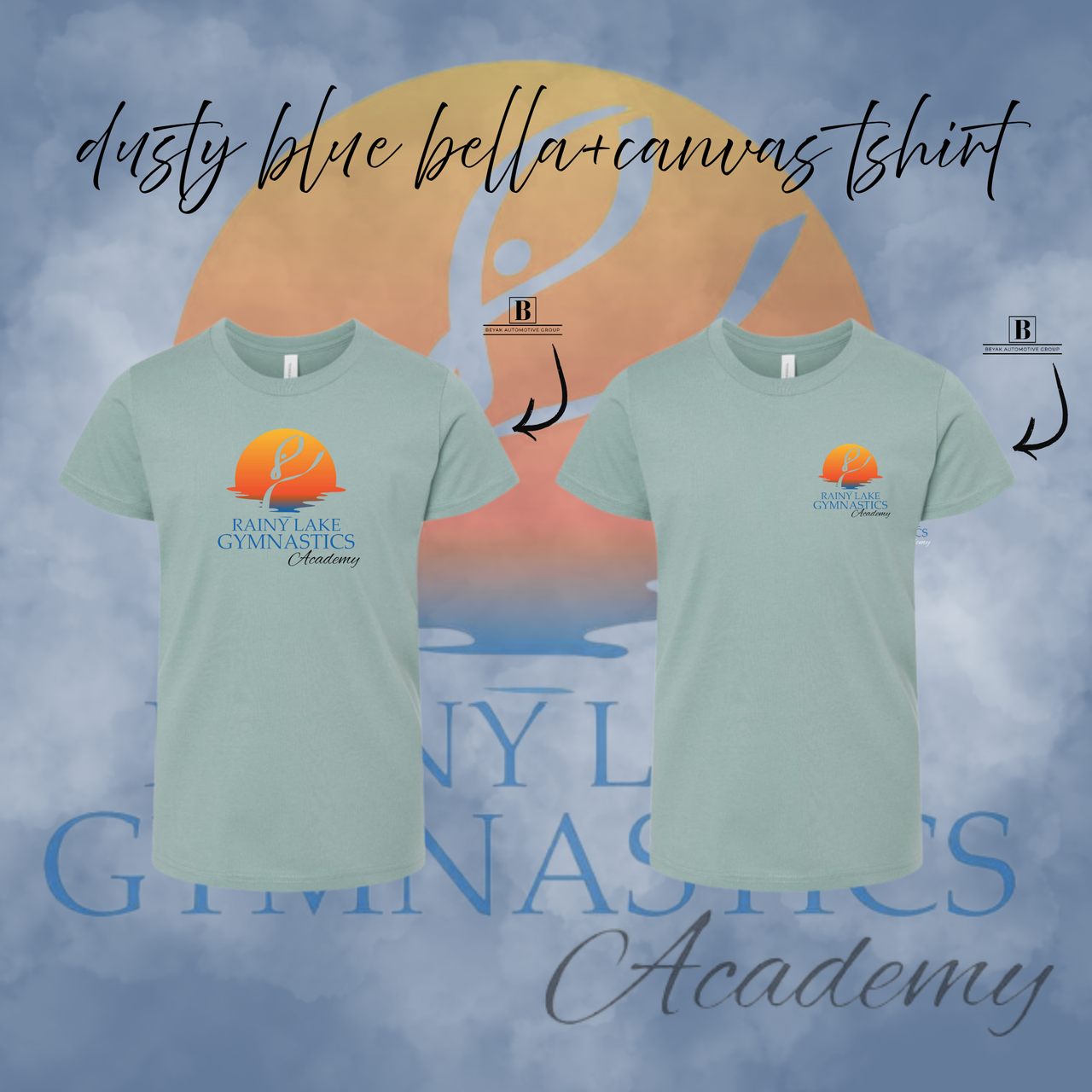 Rainy Lake Gymnastics Bella+Canvas Tshirt