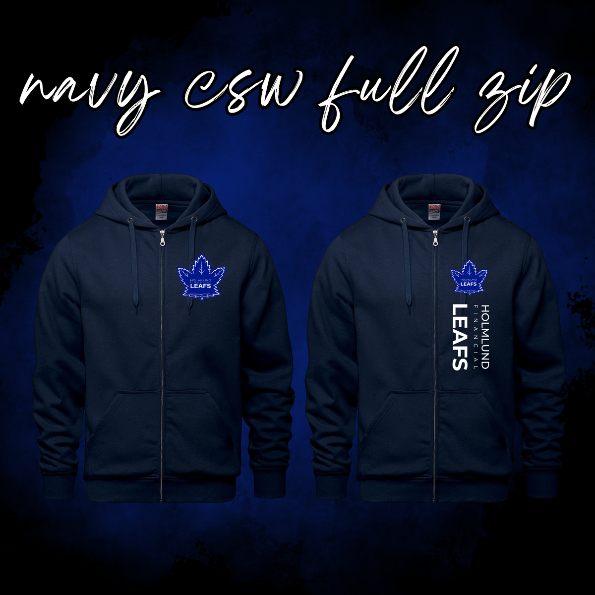 Holmlund Financial Leafs CSW Full Zip Hoodie