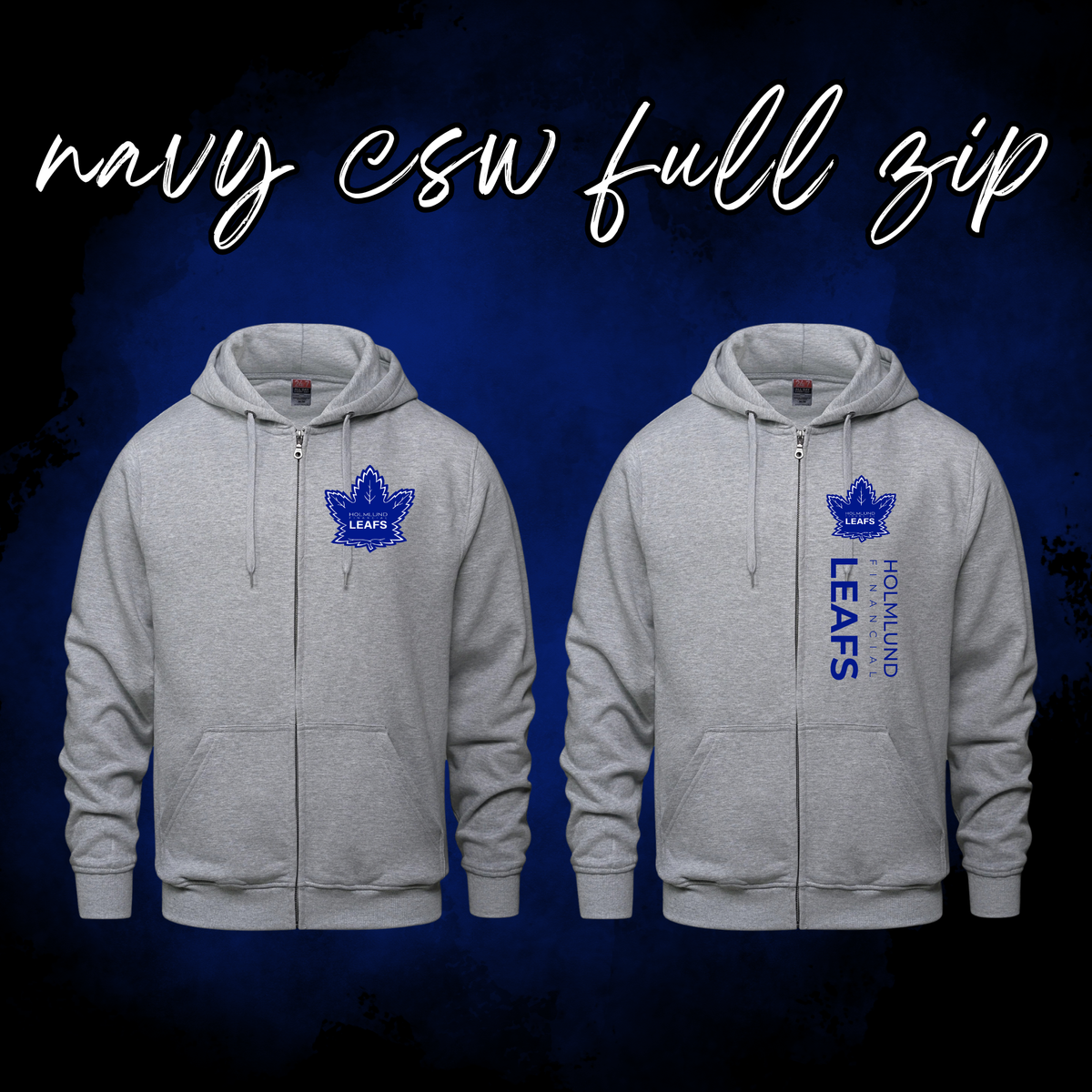 Holmlund Financial Leafs CSW Full Zip Hoodie