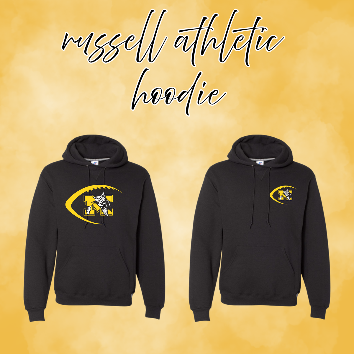 Muskies Football Russell Embroidered Hoodie