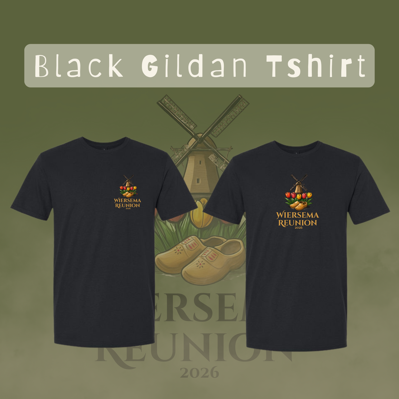 Wiersema Reunion Gildan Tshirt (Front Logo)