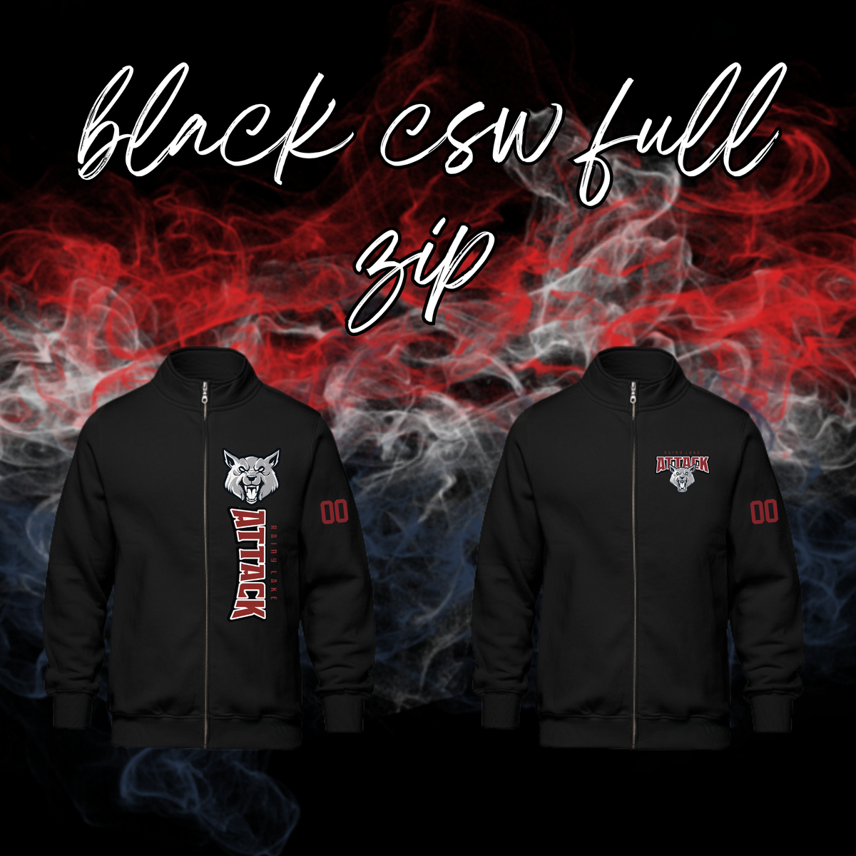 Rainy Lake Attack CSW Full Zip - NO HOOD