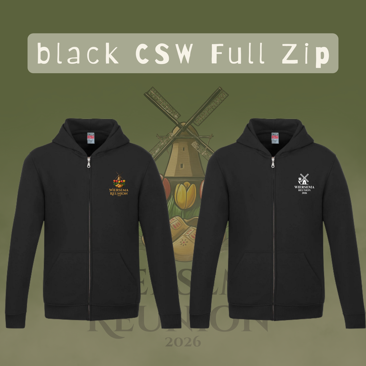Wiersema Reunion CSW Full Zip (Front Logo Only)