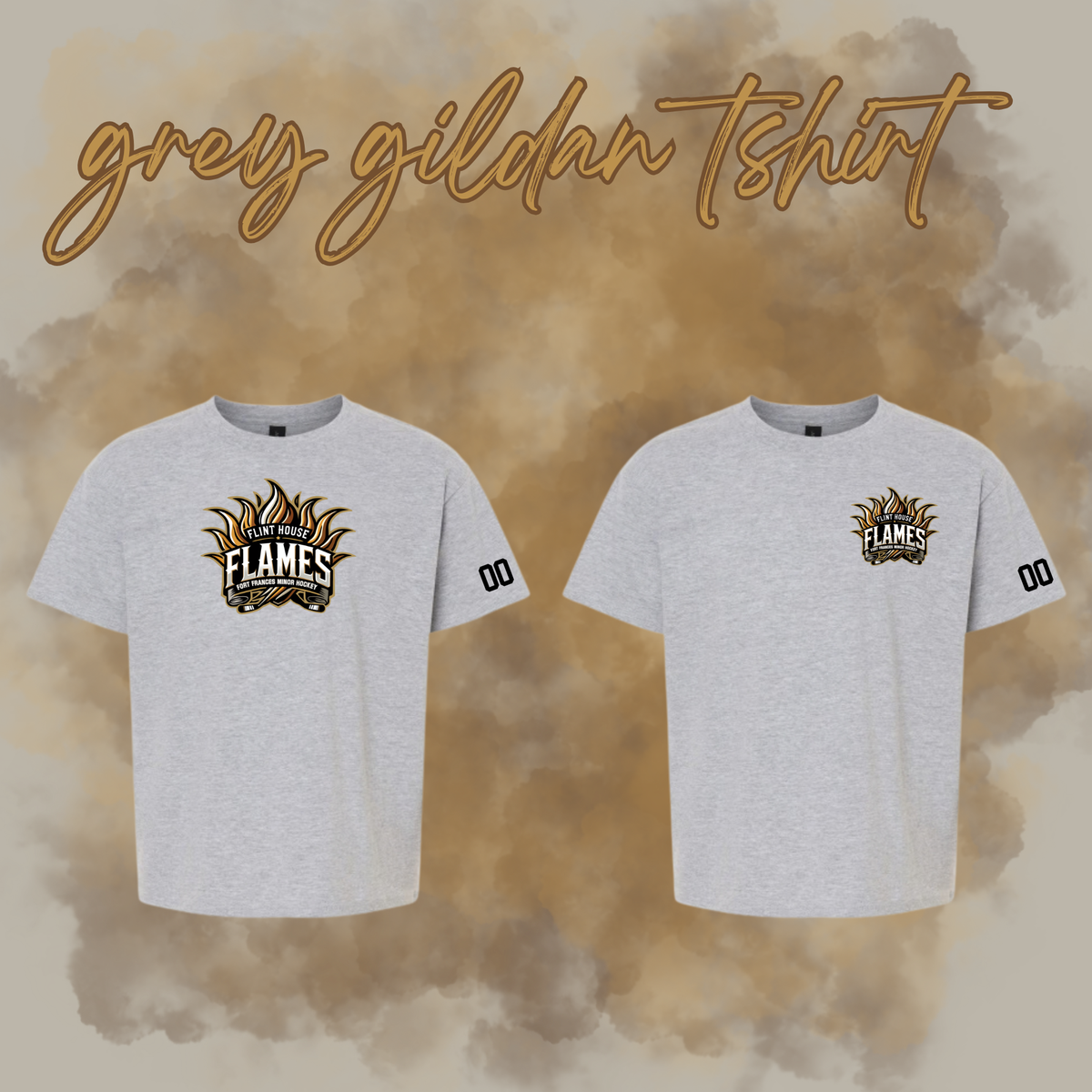 Flint House Flames Gildan Tshirt