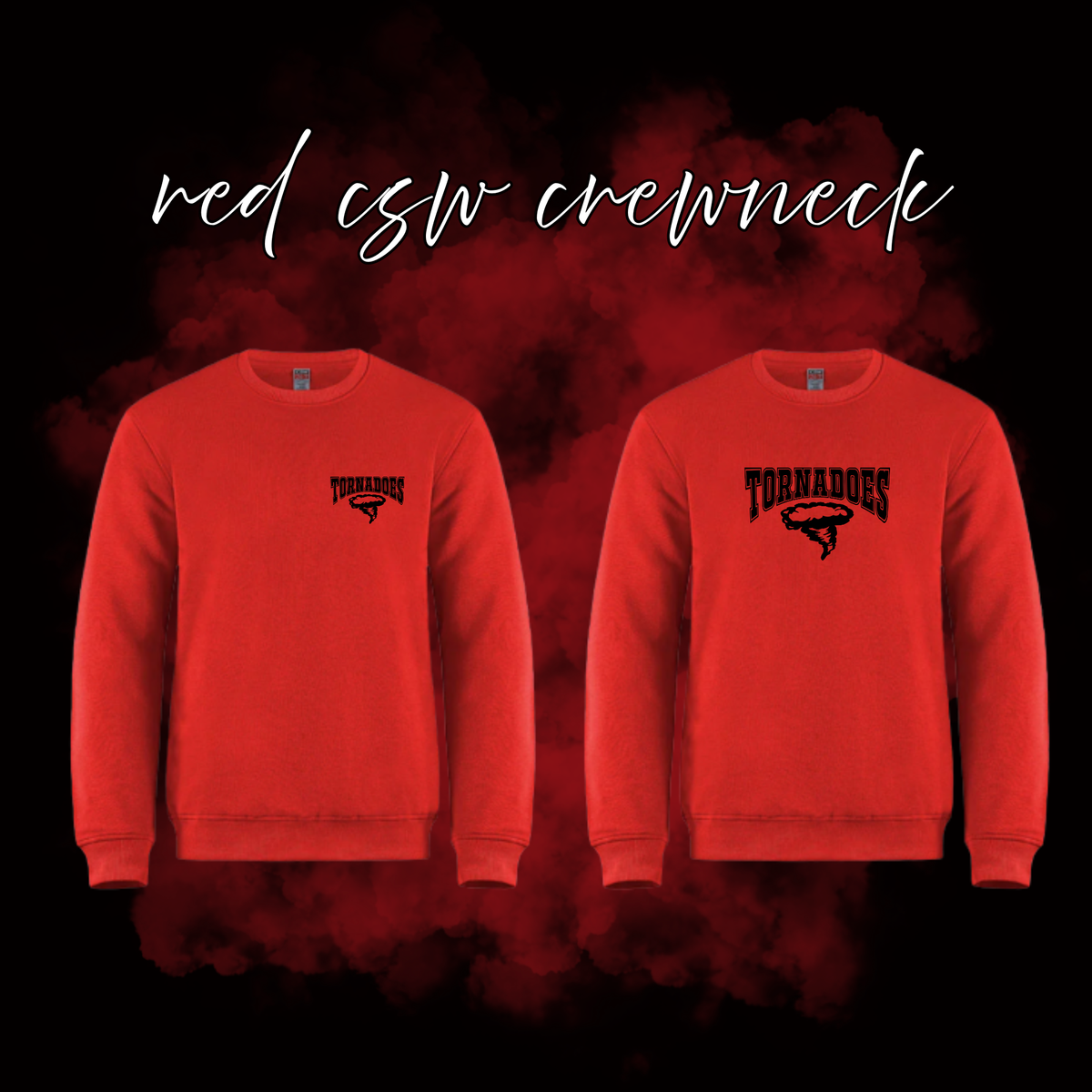 Crossroads Tornadoes Embroidered CSW Crewneck