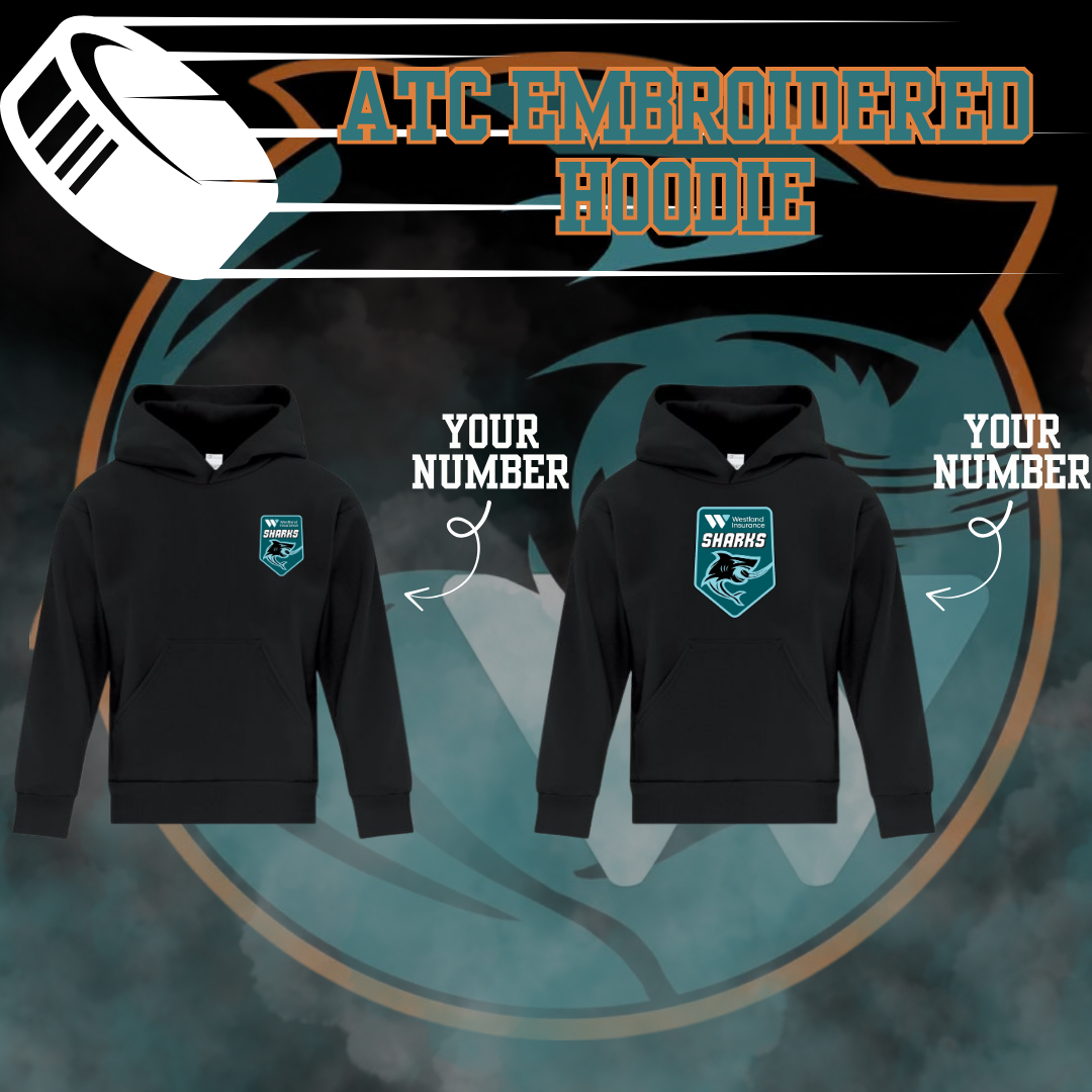 Westland Sharks Hockey ATC Embroidered Hoodie