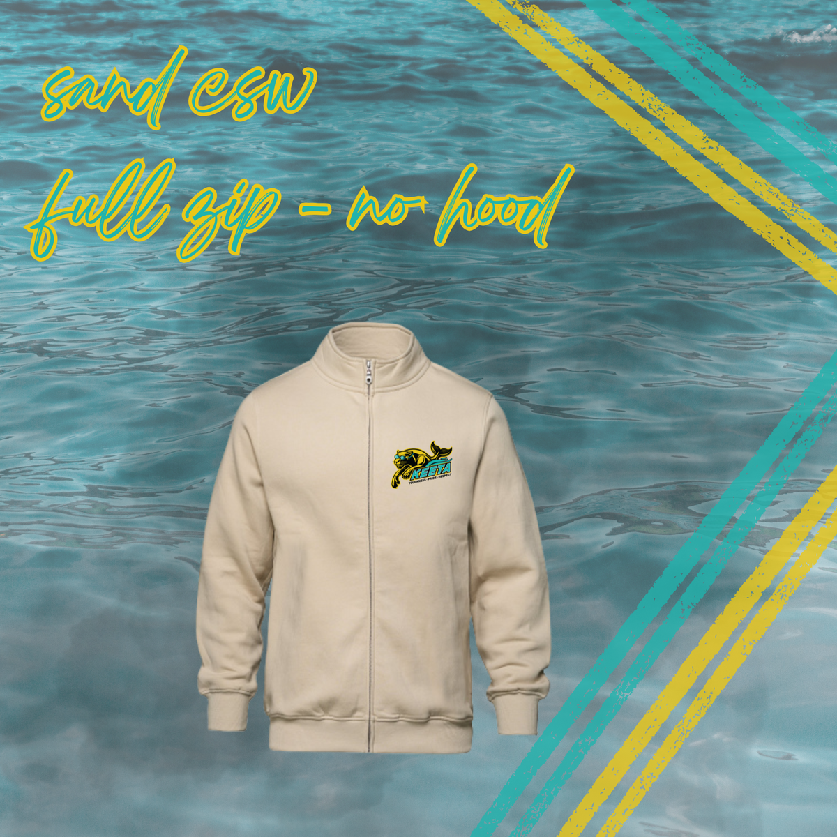 KEETA Swim CSW Embroidered Full Zip NO HOOD