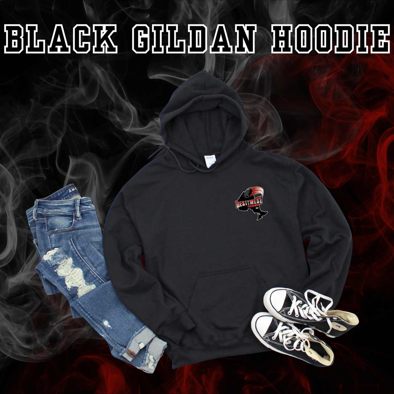 Best In The West Playdown Black Hoodie