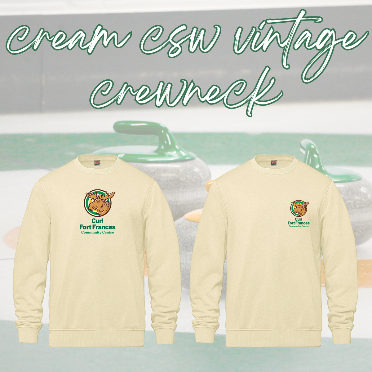 Curl Fort Frances Community Center CSW Vintage Crewneck