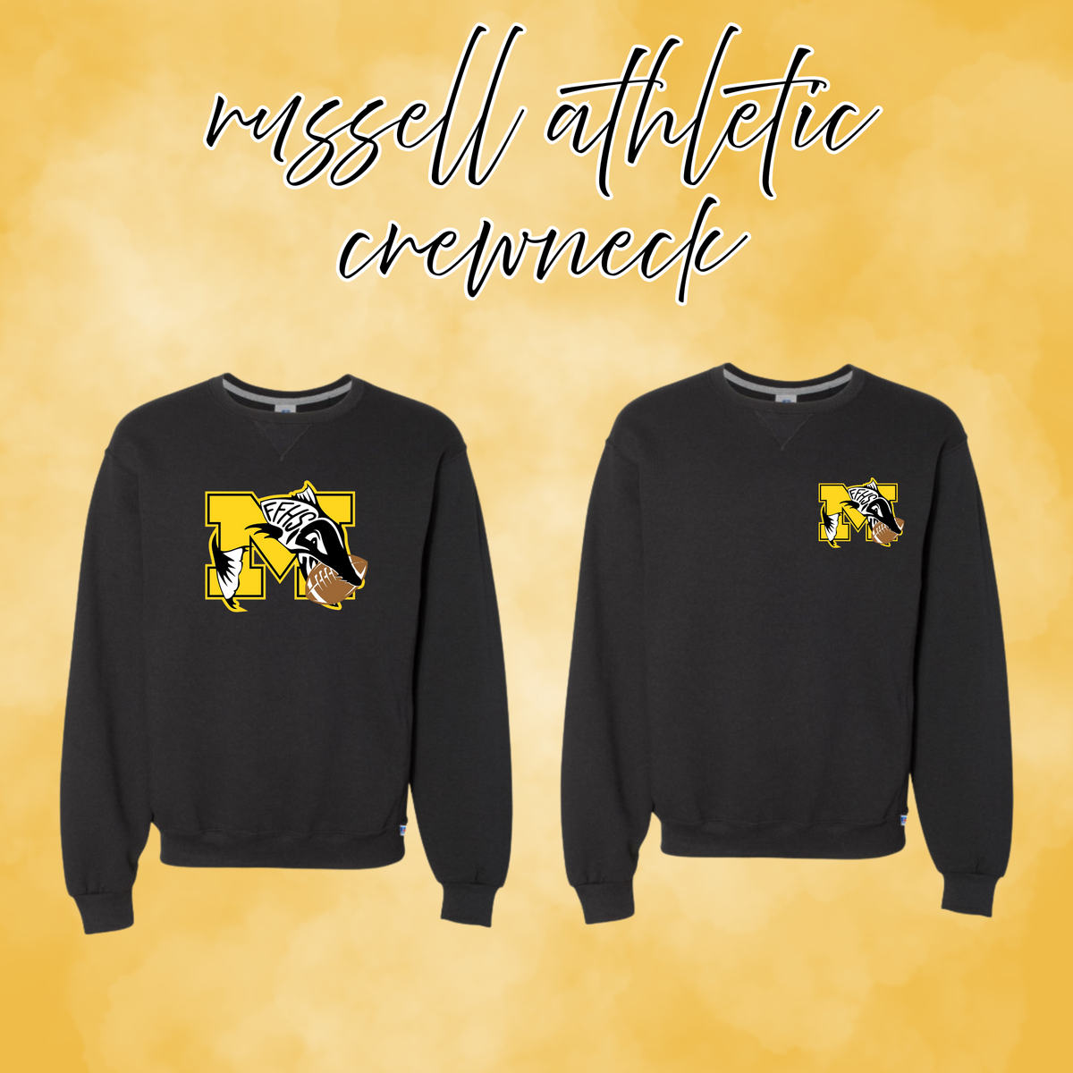 Muskies Football Russell Crewneck