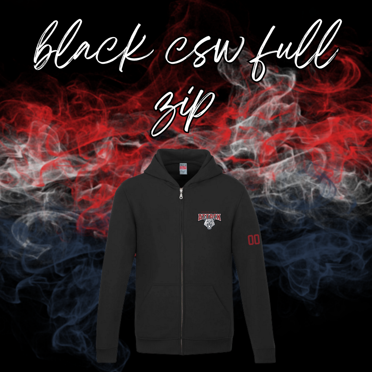 Rainy Lake Attack CSW Embroidered Full Zip