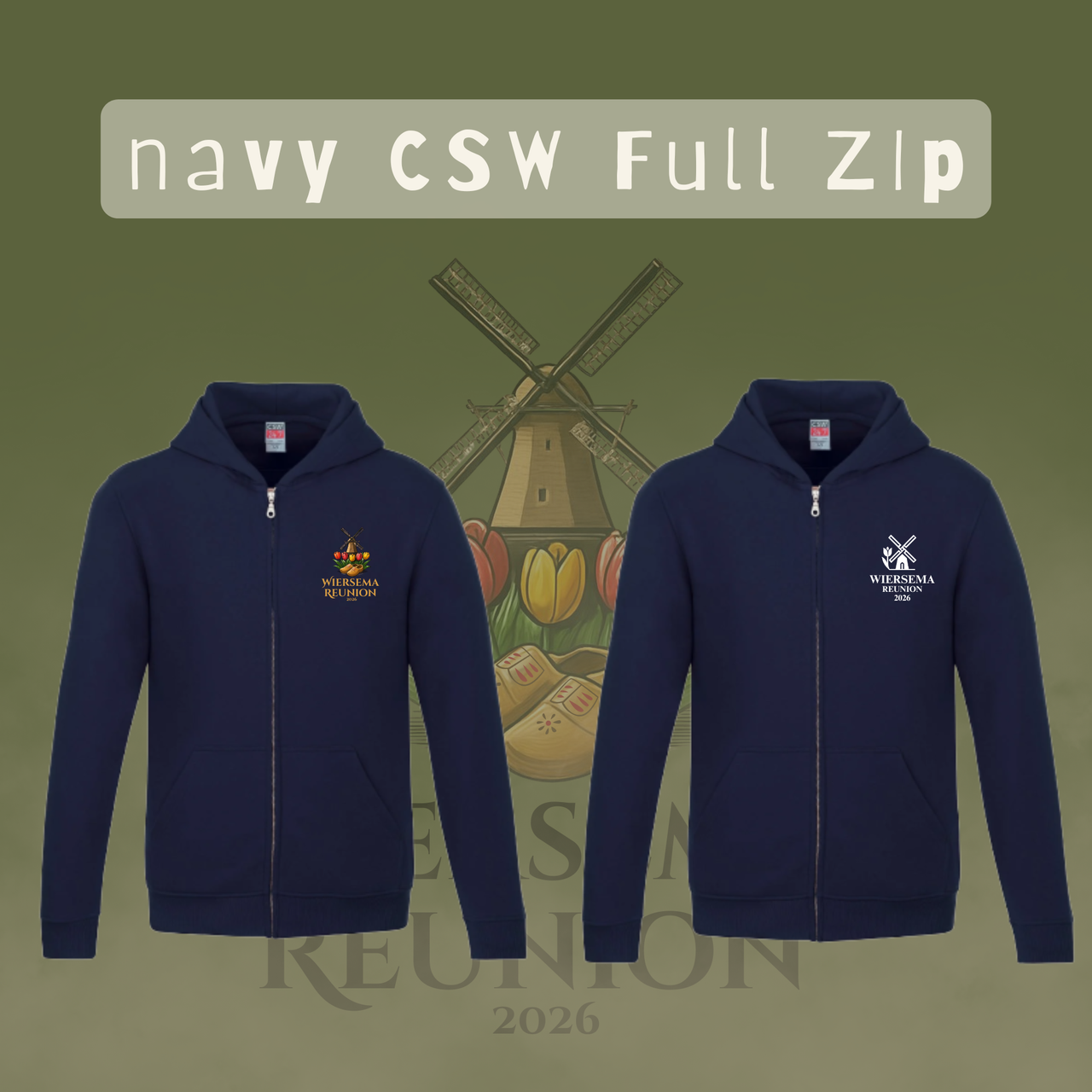 Wiersema Reunion CSW Full Zip (Front Logo Only)
