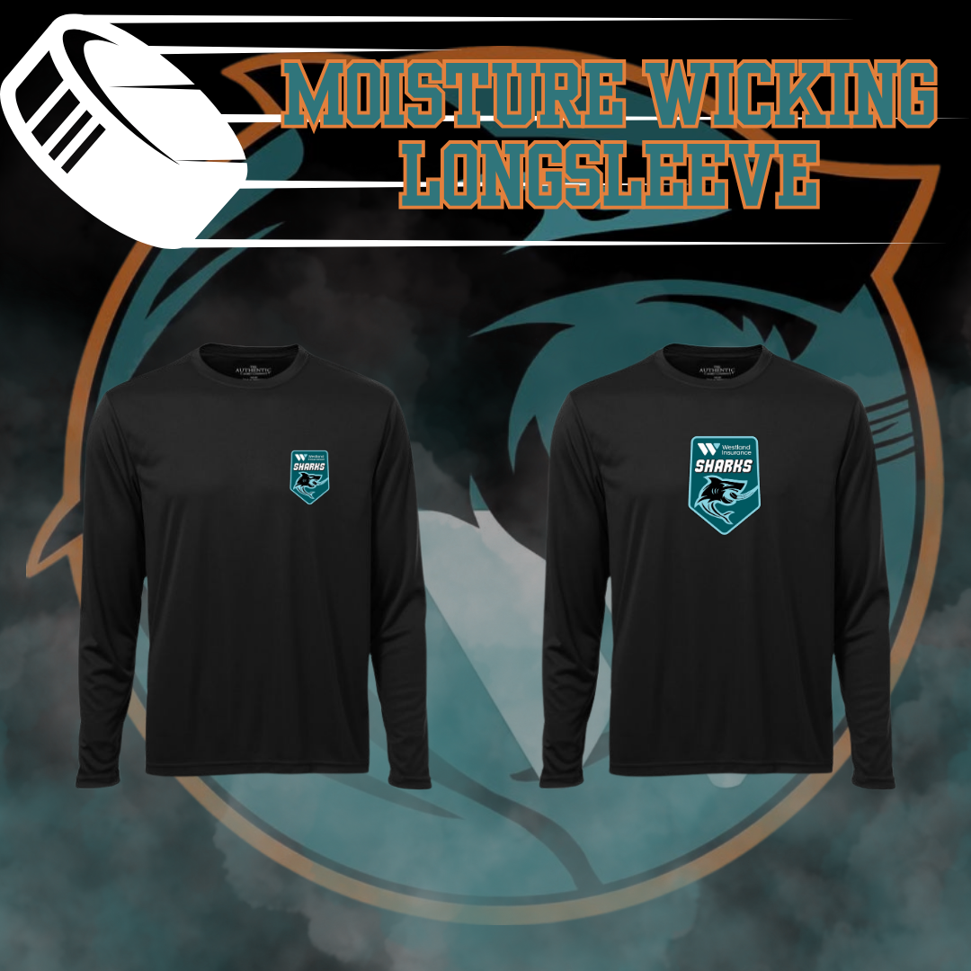 Westland Sharks Hockey Moisture Wicking Longsleeve
