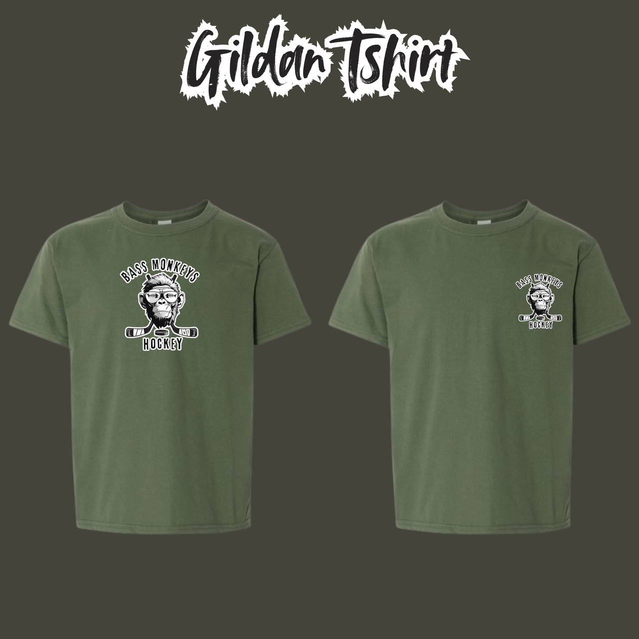 Bass Monkey Gildan Tshirt