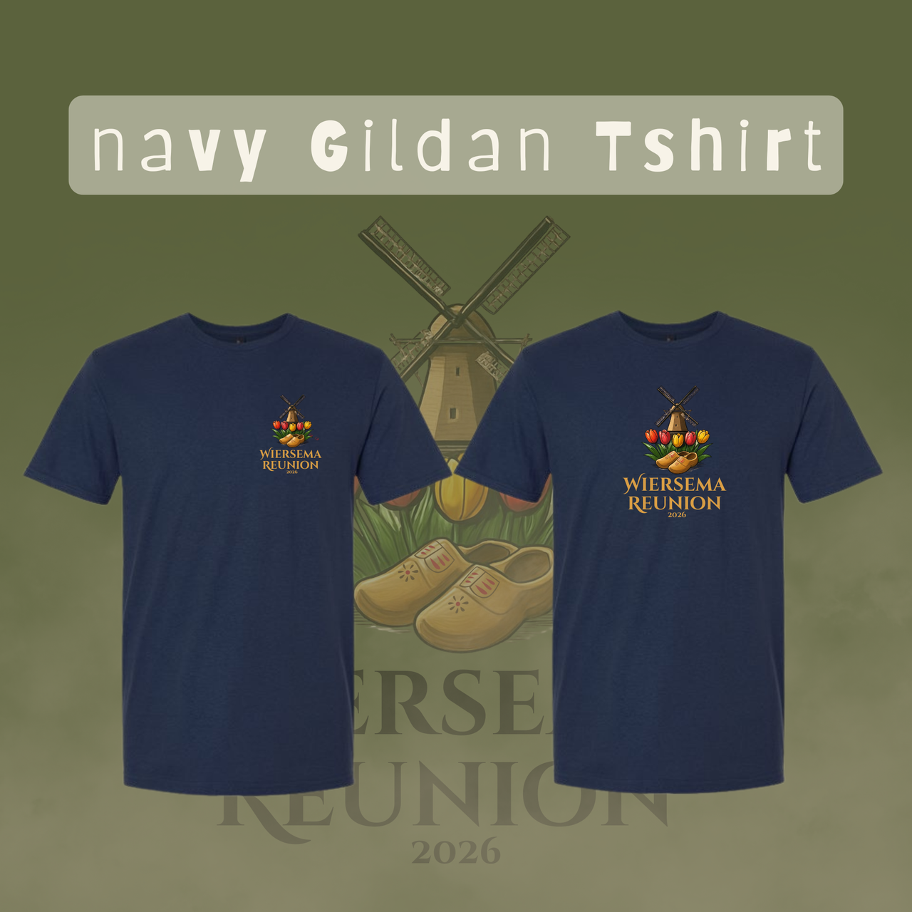 Wiersema Reunion Gildan Tshirt (Front Logo)