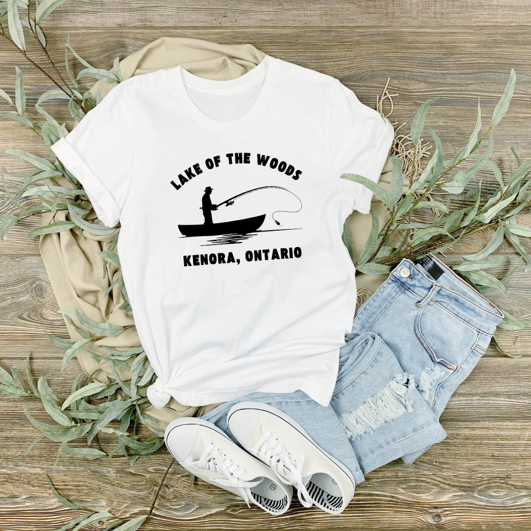Lake of The Woods Kenora Fisherman Tshirt