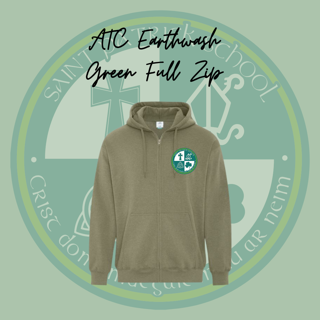 St.Patrick School ATC Earthwash Full Zip
